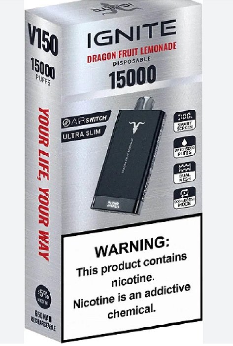 Ignite 15000 Puffs Dragon Fruit Lemonade