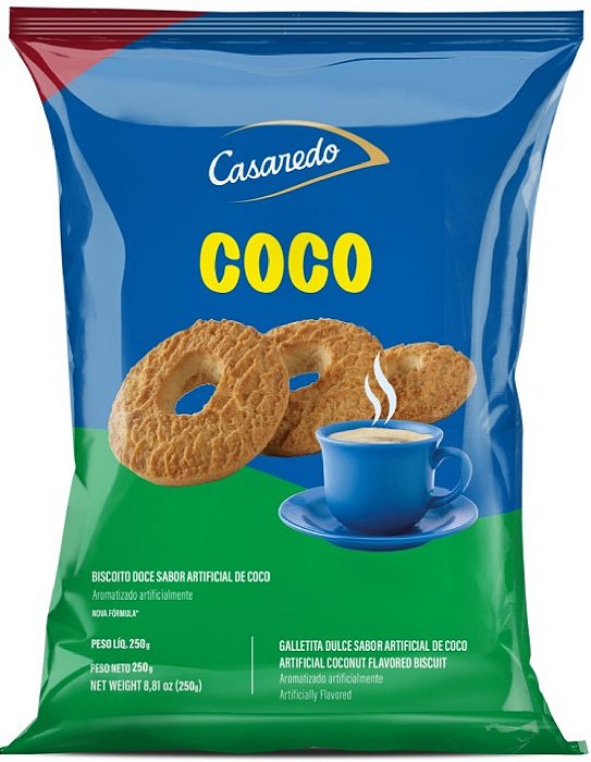 Biscoito Casaredo Rosca Coco 250G