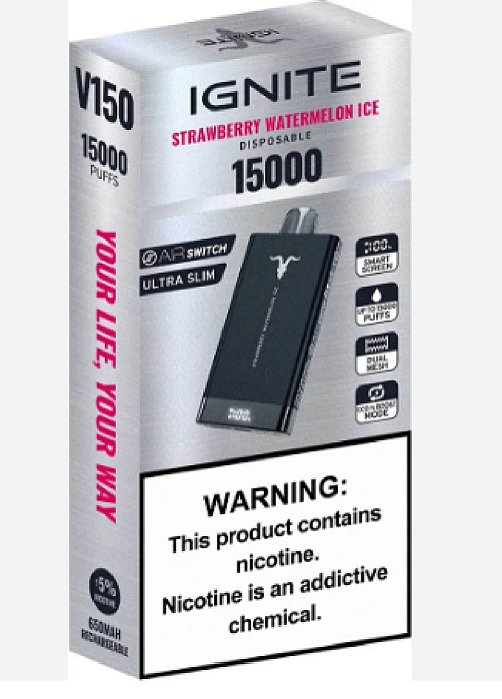 Ignite 15000 Puffs Strawberry Watermelon Ice