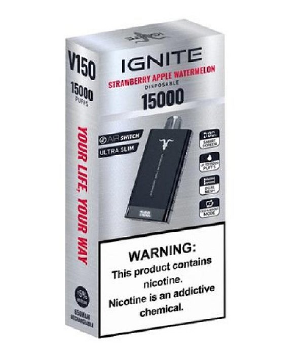 Ignite 15000 Puffs Strawberry Apple Watermelon