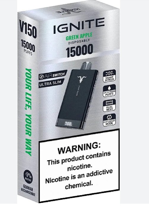 Ignite 15000 Puffs Green Apple