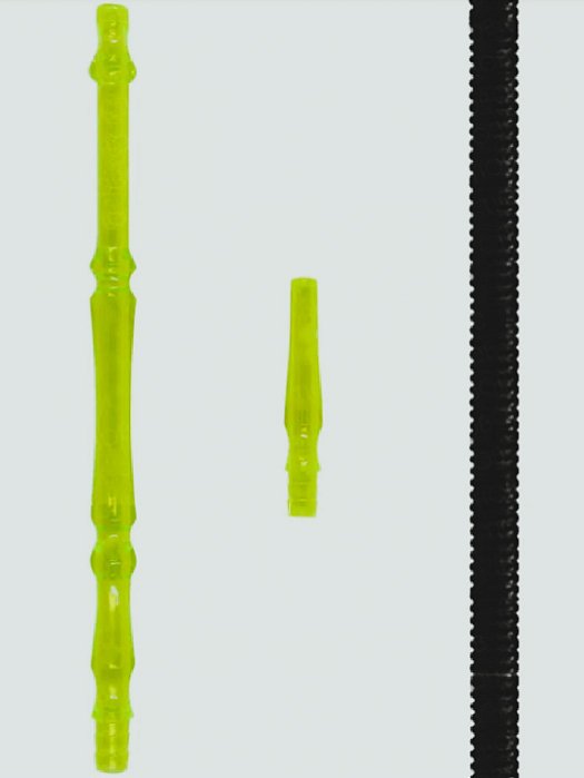 Mangueira Plastico Preto C/ Piteira Verde Neon