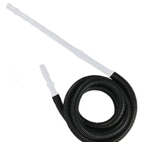Mangueira Plastico Preto C/ Piteira Branco