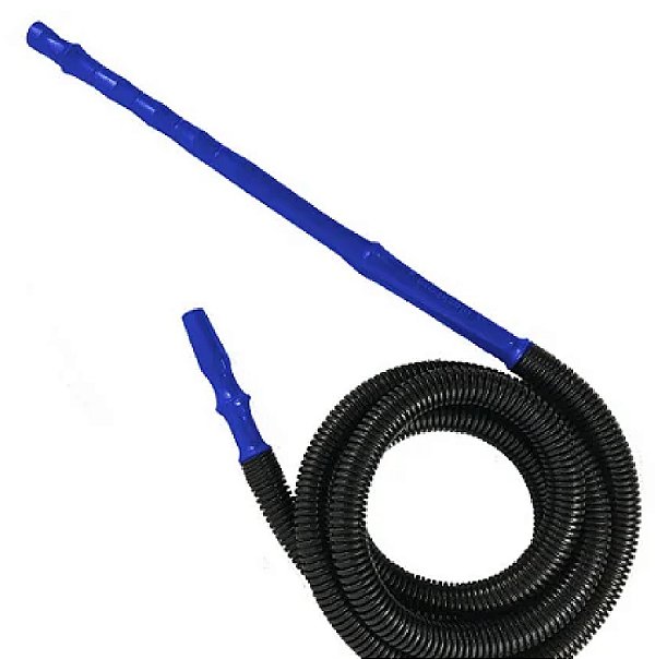 Mangueira Plastico Preto C/ Piteira Azul