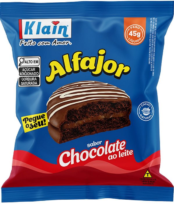 Alfajor Klain Chocolate Ao Leite 45G
