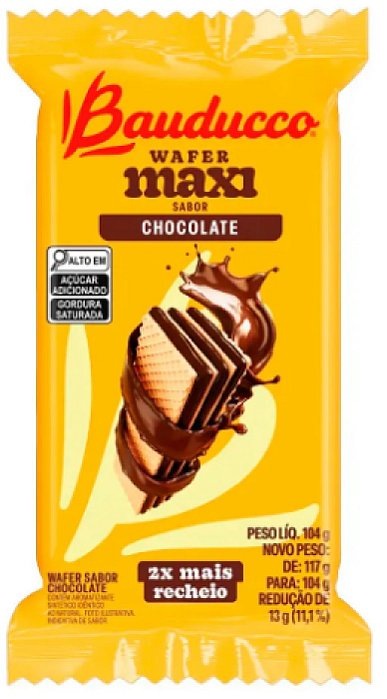 Wafer Bauduco Chocolate Maxi 104G