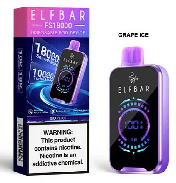 Elfbar Fs18000 Grape Ice