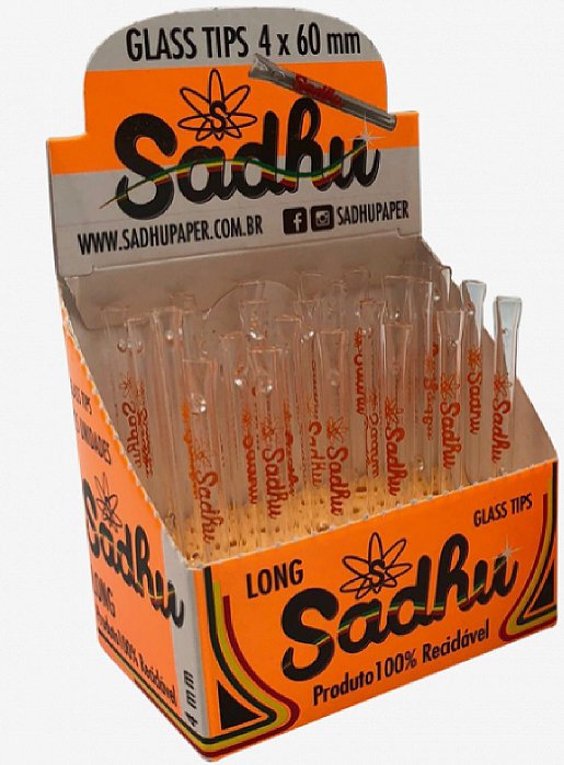 Piteira de Vidro Sadhu 4mm X 6cm 1und