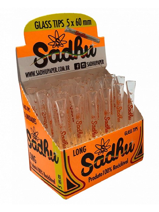 Piteira de Vidro Sadhu 5mm X 6cm