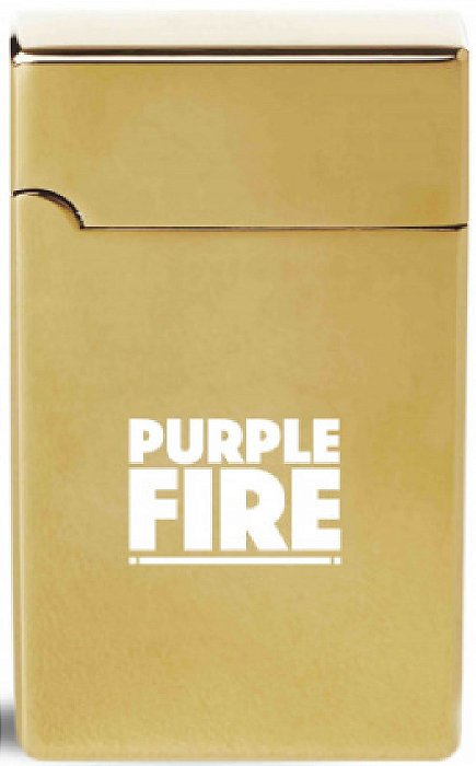 Isqueiro Purple Fire Dourado