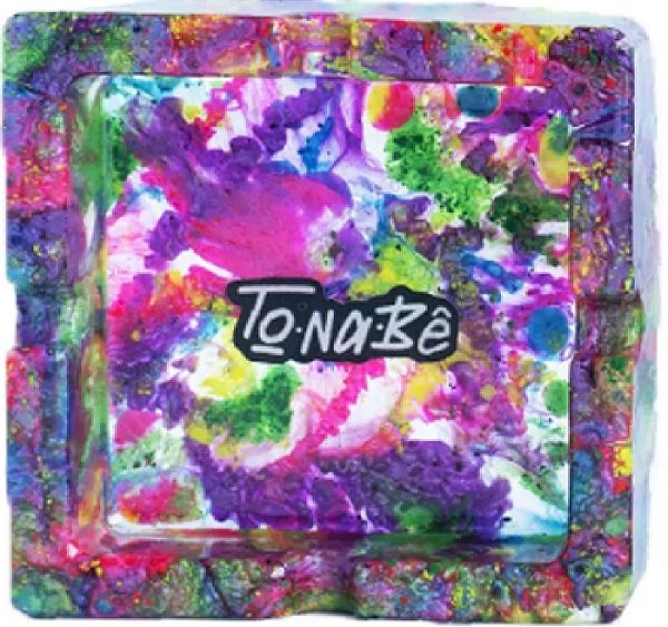 Cinzeiro de Resina Tonabe Quadrado Colorido