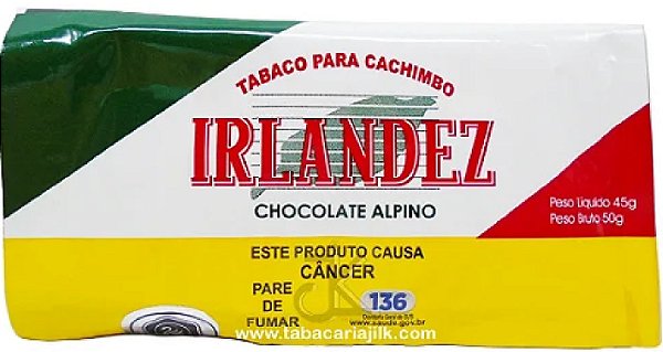 Tabaco P/ Cachimbo Irlandez Chocolate Alpino 50G