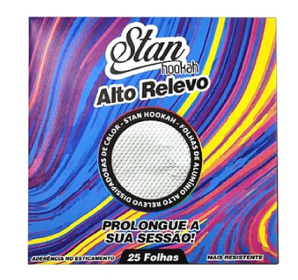 Aluminio Stan Hookah Alto Relevo 25f