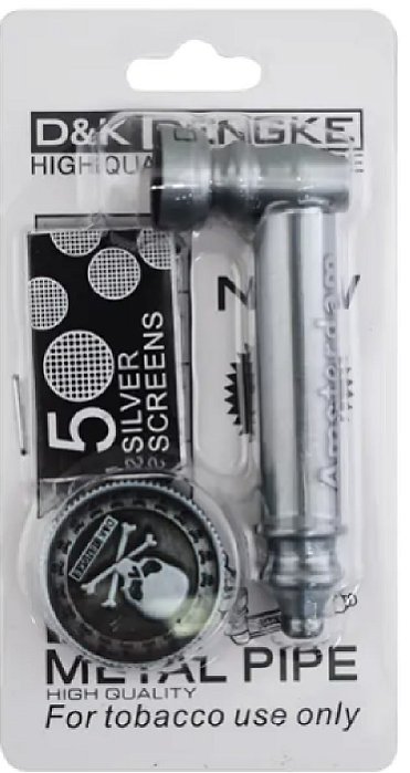 Pipe de Metal D&k Ervas + Dichavador Amsterdam