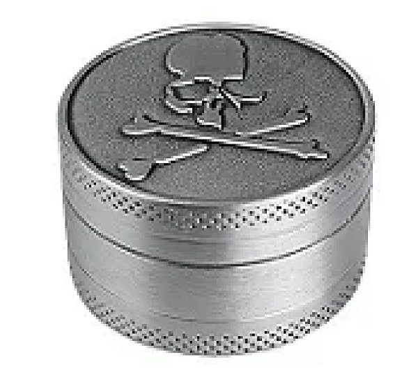 Dichavador de Metal Spider Silver 3 Partes Prata Ref. Tx002