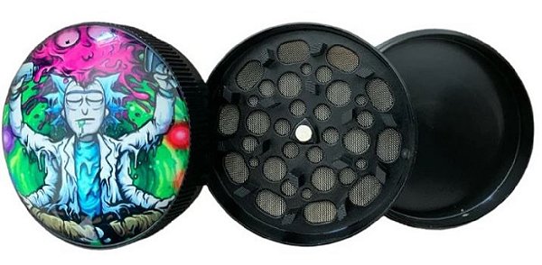 Dichavador de Metal 3 Partes Rick And Morty Ref. Tx0039-4