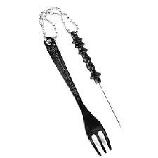 Furador + Garfo de Metal Srd Preto