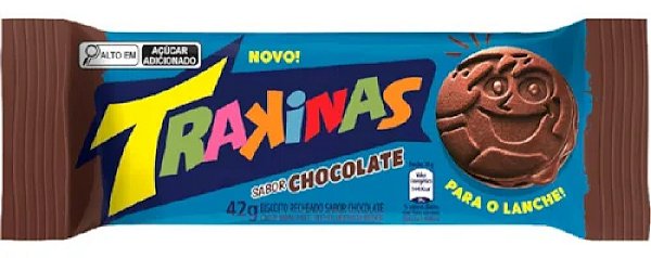 Bolacha Trakinas Chocolate 42G