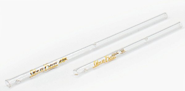 Piteira de Vidro Coruja Beer Glamour Longa 6mmx10cm