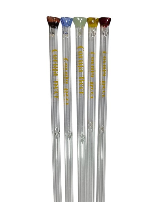 Piteira de Vidro Coruja Beer Personcolor 4mmx12cm