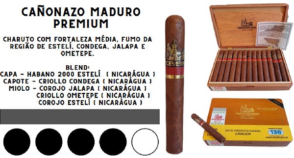 Charuto Perceverancia Canonazo Maduro Premium Und