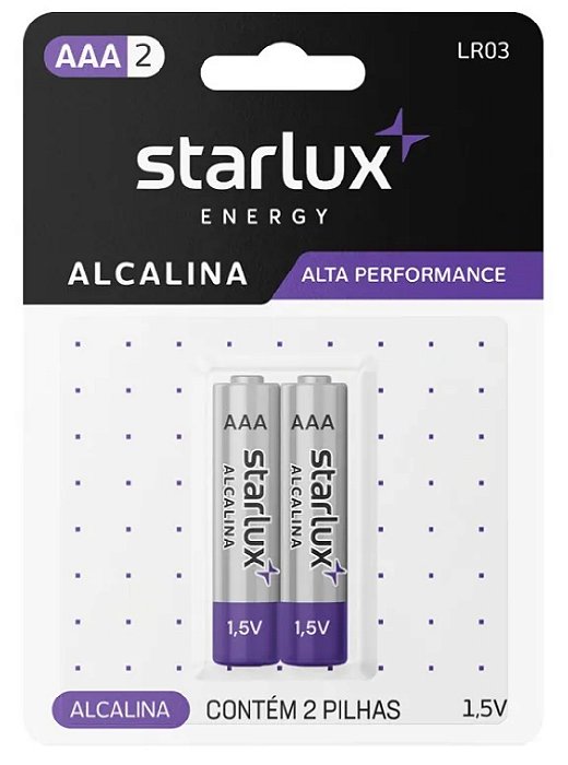 Pilha Starlux Aaa C/2 (palito)