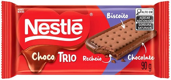 Nestle Choco Trio Biscoito Chocolate 90G