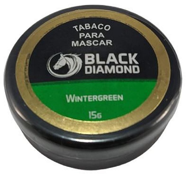 Fumo de Mascar Black Diamond Wintergreen 15G