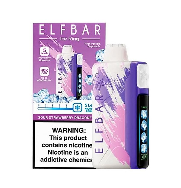Elfbar Ice King 40k Sour Strawberry Dragonfruit