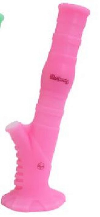 Bong de Silicone Slow Burning Ice Rosa Fluorecente