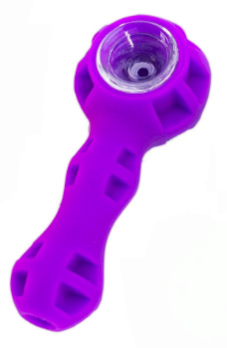 Pipe Silicone e Vidro Slow Burning Roxo