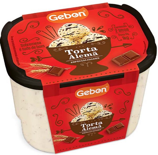 Sorvete Gebon Especial Torta Alema 2L
