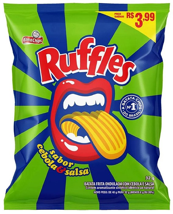 Ruffles Cebola e Salsa 32G