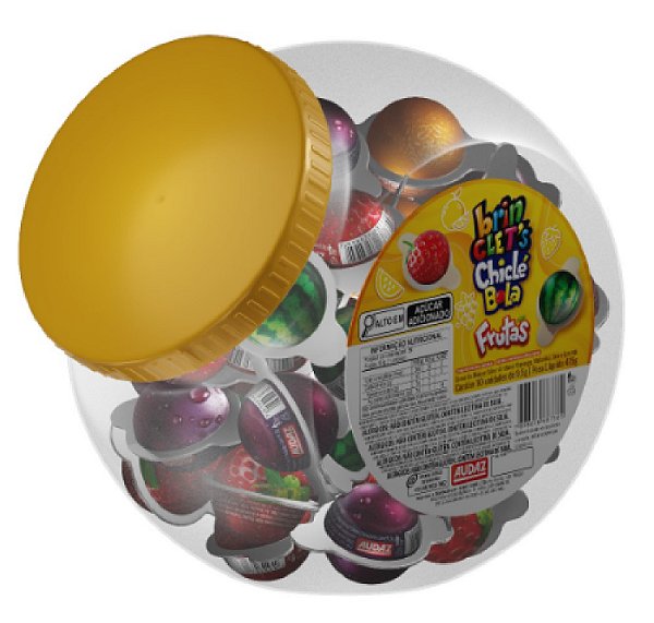 Chicle Brinclets Bola Frutas Unid