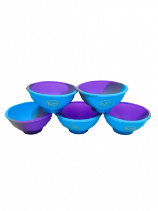 Cuia de Silicone Mr Baba Grande Azul/Cinza