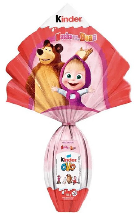 Ovo Pascoa Kinder 100g Masha e Urso