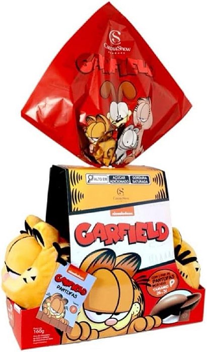 Ovo Pascoa Cacau Show Pantufa Garfield