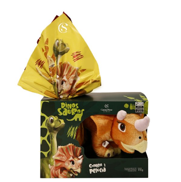 Ovo Pascoa Cacau Show Pelucia Dinosssauros Darla