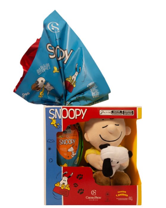Cacau Show Pelucia Snoopy Charlie 170g