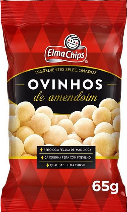 Amendoim Elma Chips Ovinhos 65G