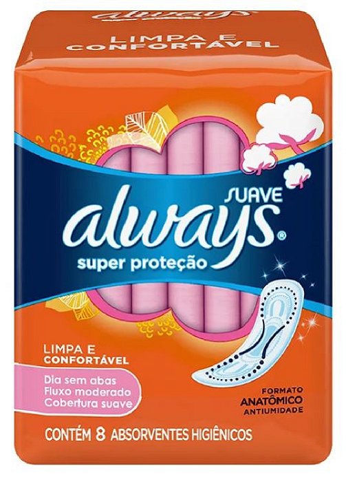 Absorvente Always Suave S/ Abas