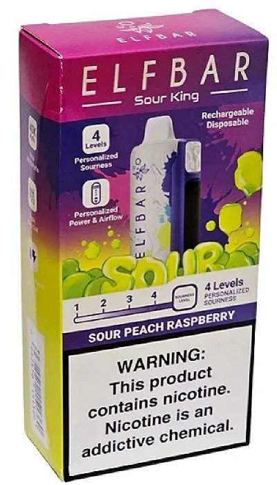 Elfbar Sour King 40k Sour Peach Raspberry