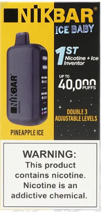Nikbar Ice Baby 40k Puffs Pineapple Ice