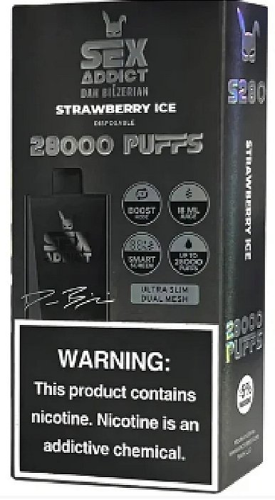 Ignite Sex Addict 28k Puffs Strawberry Ice