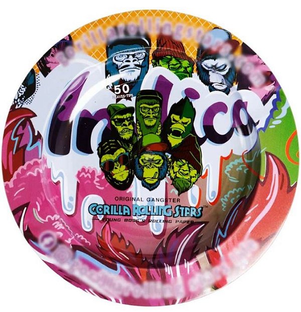 Cinzeiro de Metal Gorilla Rolling Stars