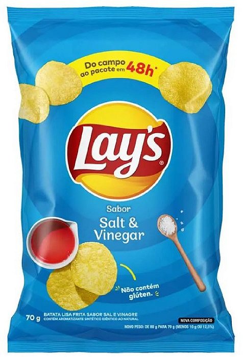 Lays Sal e Vinagre 70G