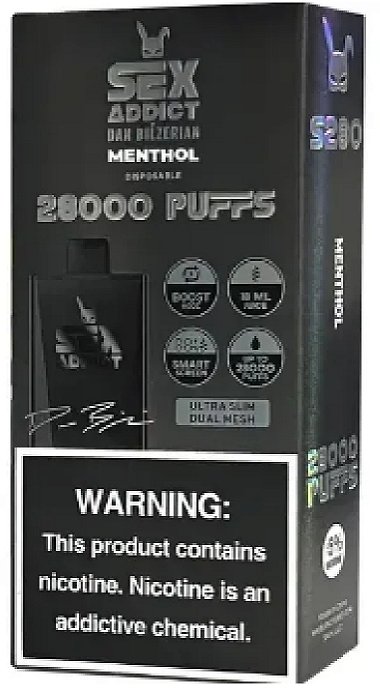 Ignite Sex Addict 28k Puffs Menthol