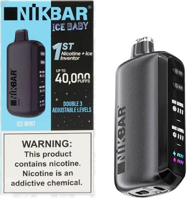 Nikbar Ice Baby 40k Puffs Ice Mint