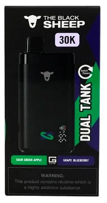 Black Sheep 30k Sour Green Apple - Grape Blueberry