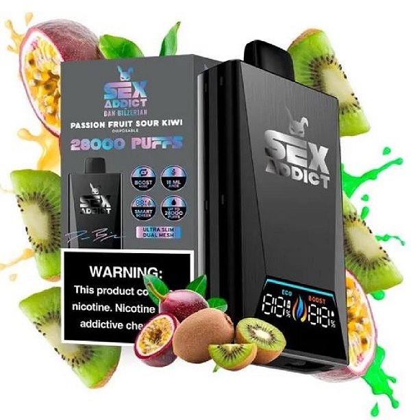 Ignite Sex Addict 28k Puffs Passion Fruit Sour Kiwi